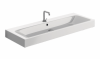 Kerasan 353431 CENTO umywalka 120X45 SOSP/APP NERO MATT